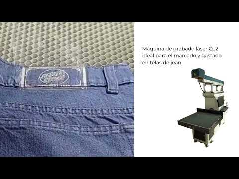 Marcado láser CO2 dinámico para telas