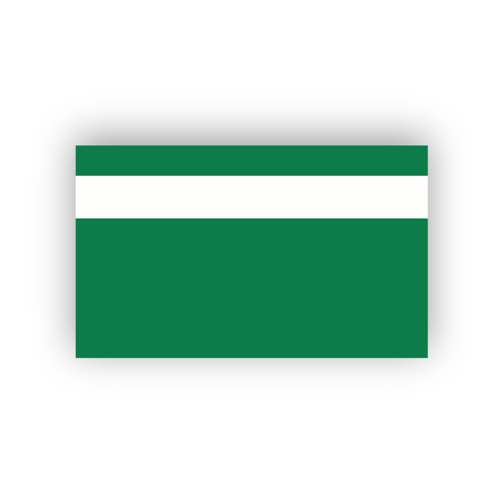 PLASTICO BICAPA VERDE ESMERALDA / BLANCO 1200x600x1.5mm