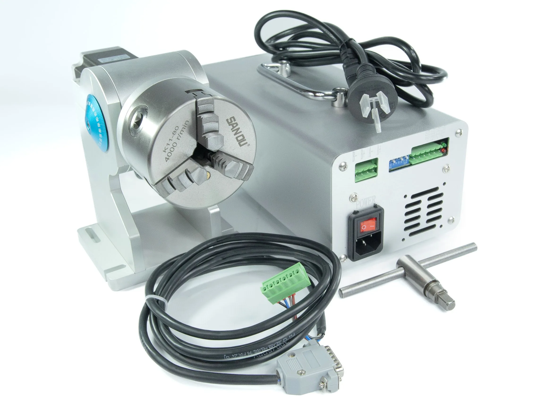 ROTATIVO TIPO TORNO LASER FIBRA SHF2020P COMPACTA, LASER UV